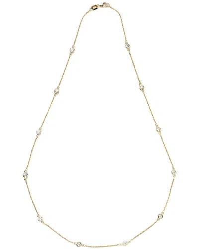 Suzy Levian 14k 1.30 Ct. Tw. Diamond Station Necklace
