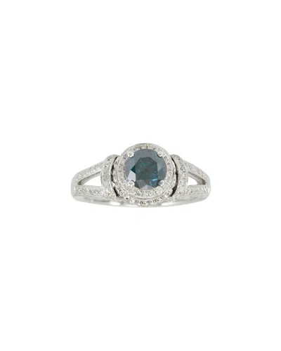 Suzy Levian 14k 1.55 Ct. Tw. Diamond Ring In Silver
