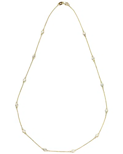 Suzy Levian 14k 1.80 Ct. Tw. Diamond Station Necklace
