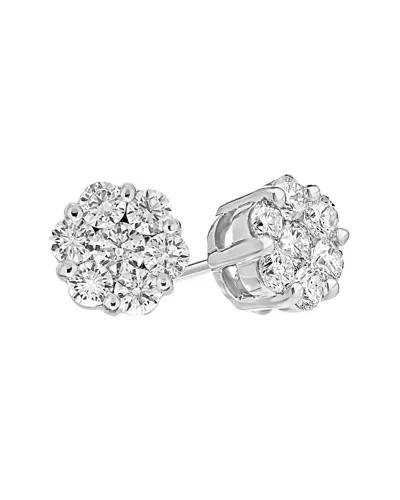 Suzy Levian 14k 2.00 Ct. Tw. Diamond Cluster Earrings