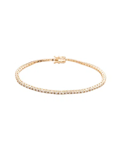Suzy Levian 14k 2.00 Ct. Tw. Diamond Tennis Bracelet In Gold