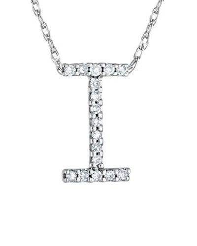 Suzy Levian 14k Diamond Initial Necklace (a-z)