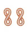 Suzy Levian 14k Rose Gold 0.10 Ct. Tw. Diamond Infinity Studs