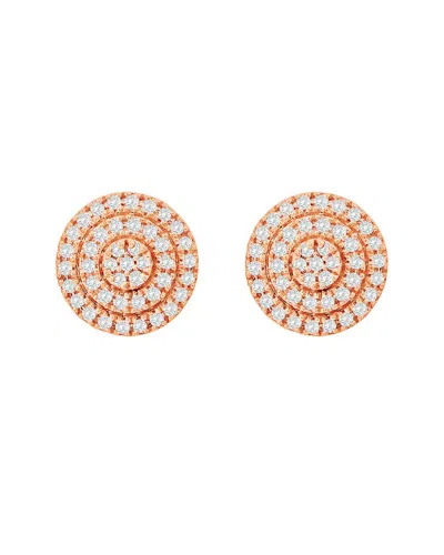 Suzy Levian 14k Rose Gold 0.17 Ct. Tw. Diamond Round Studs