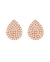 Suzy Levian 14k Yellow Gold .20 Cttw Diamond Pave Pear Shape Stud Earrings