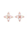 Suzy Levian 14k Yellow Gold .55cttw Diamond Abstract Star Stud Earrings