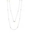 Suzy Levian 14k Rose Gold 0.60 Ct. Tw. Station Necklace
