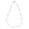 Suzy Levian 14k Rose Gold 1 4/5ct Tdw Bezel Diamond Station Necklace In Pink