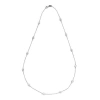Suzy Levian 14k Rose Gold 1 4/5ct Tdw Bezel Diamond Station Necklace In White