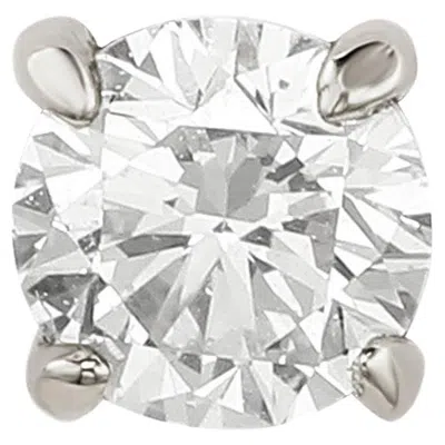 Pre-owned Suzy Levian 14k White Gold 0.11 Ct. Tw. Diamond Stud Earring