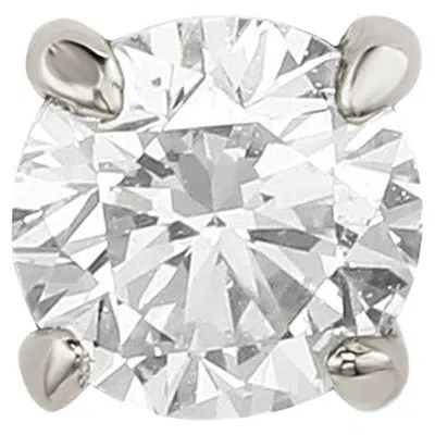 Pre-owned Suzy Levian 14k White Gold 0.25 Ct. Tw. Diamond Stud Earring