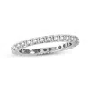 Suzy Levian 14k White Gold 1/2 Ct Tdw Diamond Eternity Band Ring In Silver