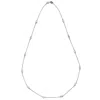 Suzy Levian 14k White Gold 4/5 Tdw Bezel Diamond Station Necklace In White