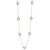 Suzy Levian 14k White Gold Diamond Clover Necklace In White