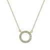 Suzy Levian 14k 0.25 Ct. Tw. Diamond Circle Necklace In White
