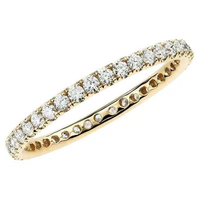 Pre-owned Suzy Levian 14k Yellow Gold 0.50 Ct Tdw Diamond Eternity Band Ring