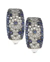 Suzy Levian 18k & Silver 1.52 Ct. Tw. Sapphire Earrings
