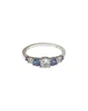 Suzy Levian 18k & Silver 1.77 Ct. Tw. Sapphire Ring