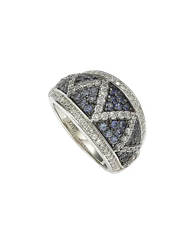 Suzy Levian 18k & Silver 3.00 Ct. Tw. Sapphire Ring