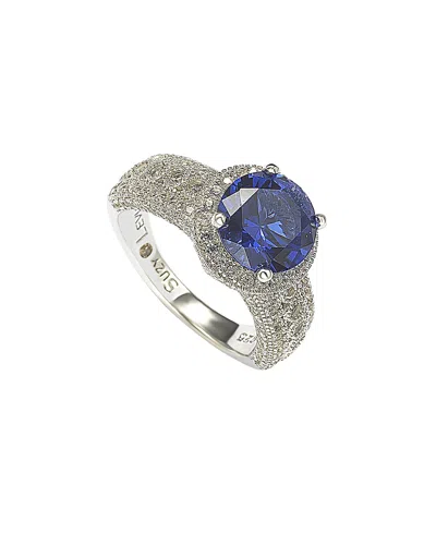 SUZY LEVIAN SUZY LEVIAN 18K & SILVER 5.27 CT. TW. SAPPHIRE RING