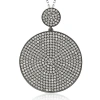 Suzy Levian Black Sterling Silver Cubic Zirconia Pendant In Silver