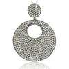 Suzy Levian Black Sterling Silver Cubic Zirconia Pendant In Silver