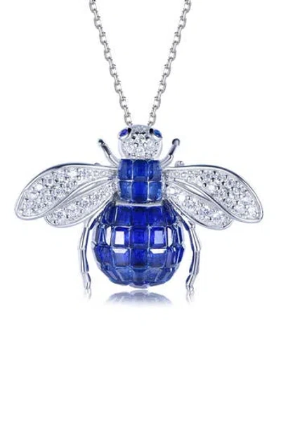Suzy Levian Cubic Zirconia Bumblebee Pendant Necklace