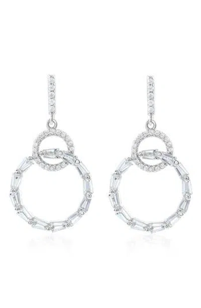 Suzy Levian Cubic Zirconia Drop Earrings
