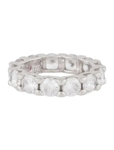 Pre-owned Suzy Levian Cubic Zirconia Eternity Band In Multicolor