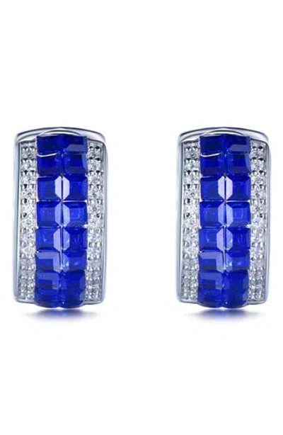 Suzy Levian Cubic Zirconia Huggie Hoop Earrings