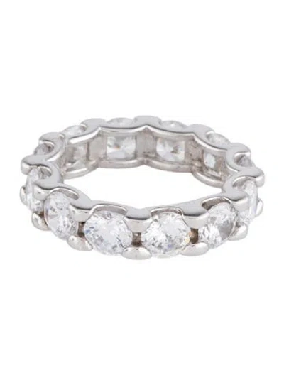 Pre-owned Suzy Levian Cubic Zirconia U-shape Eternity Band In Multi