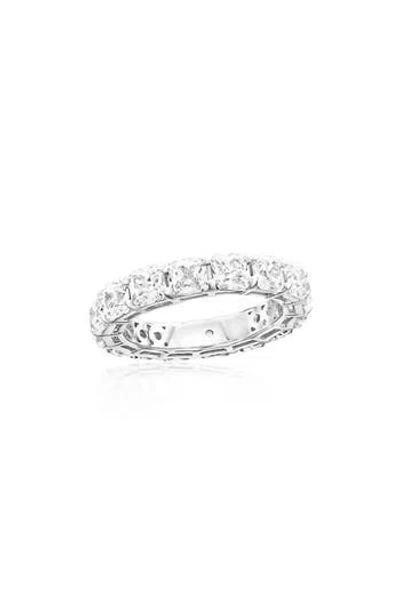 Suzy Levian Cushion Cut Cubic Zirconia Eternity Band Ring
