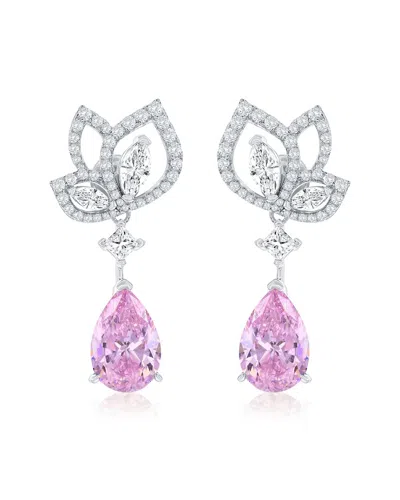 Suzy Levian Cz Jewelry Suzy Levian Gala Collection Silver Cz Drop Dangle Earrings