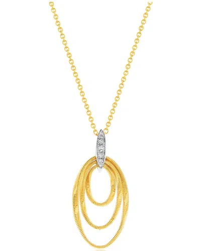 Suzy Levian Cz Jewelry Suzy Levian Golden Helix Silver Cz Drop Pendant