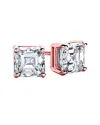 Suzy Levian Cz Jewelry Suzy Levian Rose Gold Vermeil Cz Studs