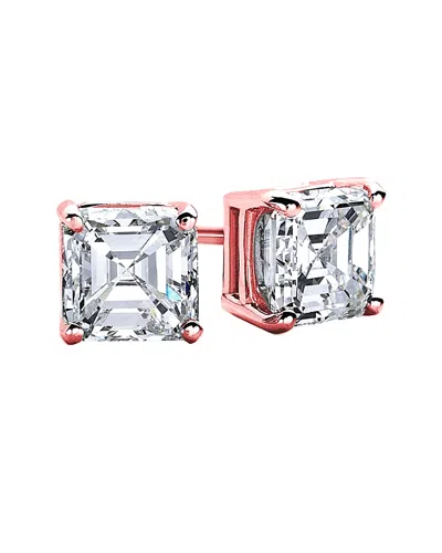 Suzy Levian Cz Jewelry Suzy Levian Rose Gold Vermeil Cz Studs