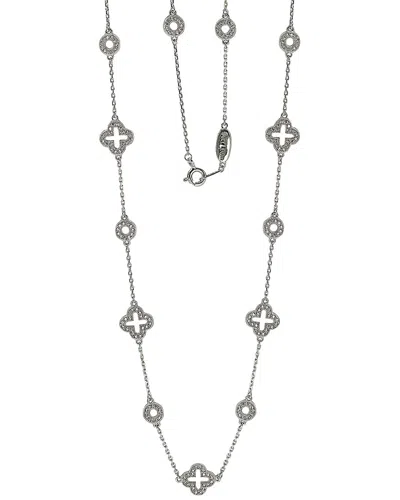 SUZY LEVIAN CZ JEWELRY SUZY LEVIAN SILVER CZ 36IN NECKLACE