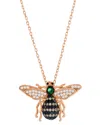 Suzy Levian Cz Jewelry Suzy Levian Silver Cz Bumble Bee Necklace