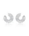 Suzy Levian Cz Jewelry Suzy Levian Silver Cz Confetti Earrings In Metallic