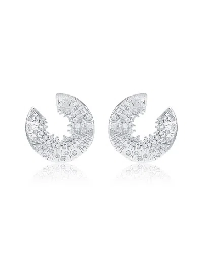 Suzy Levian Cz Jewelry Suzy Levian Silver Cz Confetti Earrings In Metallic