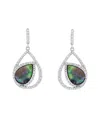 Suzy Levian Cz Jewelry Suzy Levian Silver Cz Dangle Earrings In Metallic