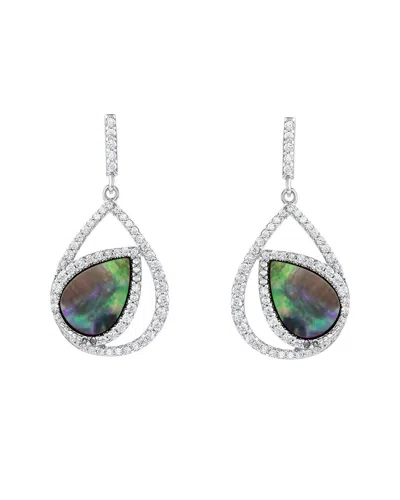 Suzy Levian Cz Jewelry Suzy Levian Silver Cz Dangle Earrings In Metallic