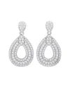 Suzy Levian Cz Jewelry Suzy Levian Silver Cz Dangle Earrings