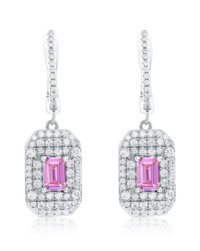Suzy Levian Cz Jewelry Suzy Levian Silver Cz Dangle Earrings In Metallic