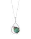 Suzy Levian Cz Jewelry Suzy Levian Silver Cz Dangle Necklace