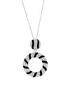 Suzy Levian Cz Jewelry Suzy Levian Silver Cz Drop Pendant Necklace