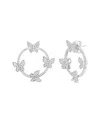Suzy Levian Cz Jewelry Suzy Levian Silver Cz Earrings In Metallic