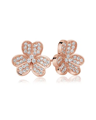 Suzy Levian Cz Jewelry Suzy Levian Silver Cz Earrings In Neutral