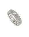 Suzy Levian Cz Jewelry Suzy Levian Silver Cz Eternity Pave Ring
