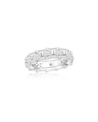 SUZY LEVIAN CZ JEWELRY SUZY LEVIAN SILVER CZ ETERNITY RING